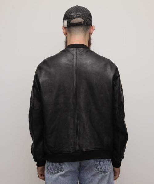 LEATHER JACKET BOWERY/レザージャケット バワリー MA－1 