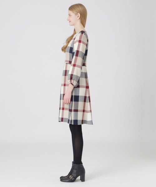 クレストブリッジチェックウールビエラワンピース(505044139)｜阪急  