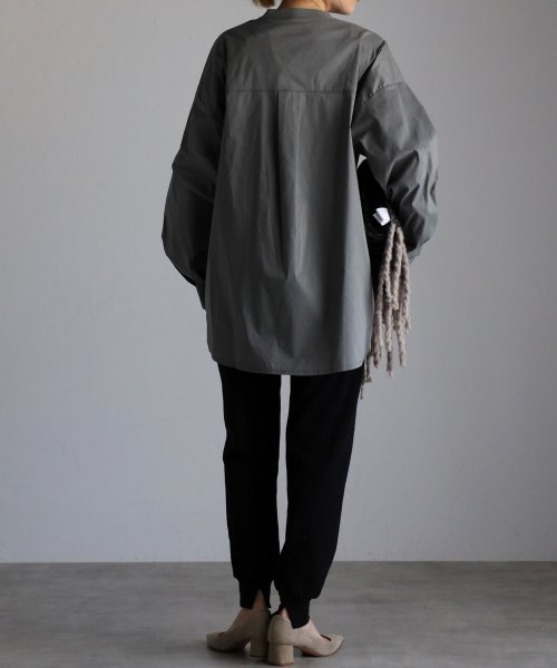 Fizz(フィズ)/スタンドカラーデザインシャツ AW【maiko_wear ×コラボ】/img06