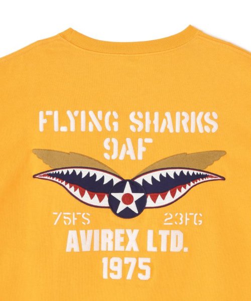 AVIREX(AVIREX)/《WEB&DEPOT限定》EMBROIDERY L/S T－SHIRT FLYING SHARKS/エンブロイダリー フライングシャーク/img26