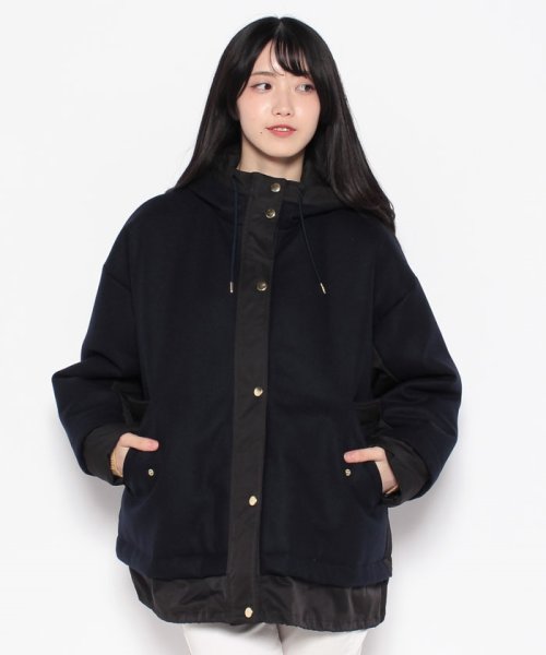 MICA&DEAL(マイカアンドディール)/melton docking nylon blouson/img06