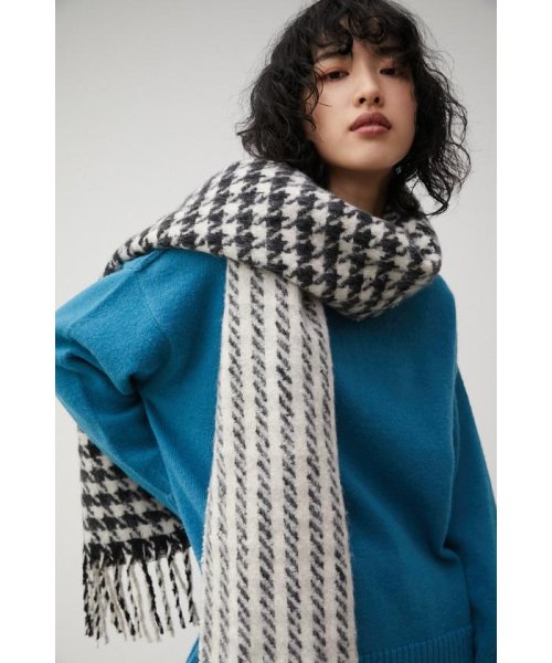 AZUL by moussy(アズールバイマウジー)/MULTI COLOR HOUNDSTOOTH STOLE/img06