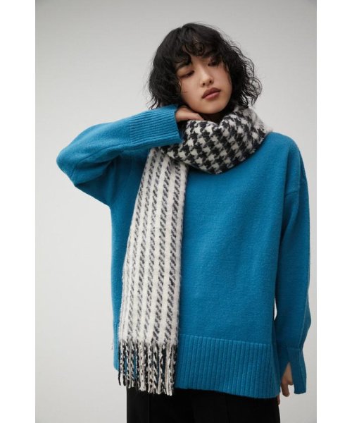 AZUL by moussy(アズールバイマウジー)/MULTI COLOR HOUNDSTOOTH STOLE/img08