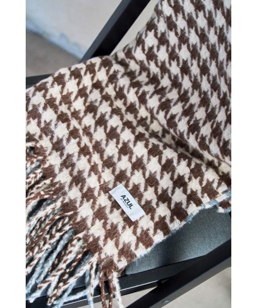 AZUL by moussy(アズールバイマウジー)/MULTI COLOR HOUNDSTOOTH STOLE/img13