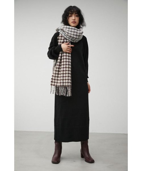 AZUL by moussy(アズールバイマウジー)/MULTI COLOR HOUNDSTOOTH STOLE/img15