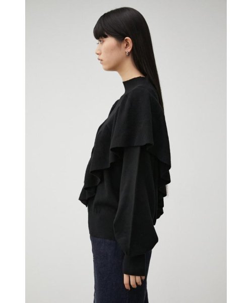 AZUL by moussy(アズールバイマウジー)/FRONT FRILL KNIT TOPS/img05