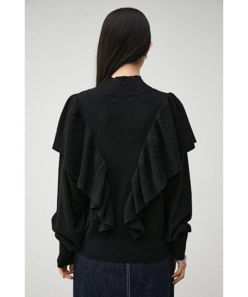 AZUL by moussy(アズールバイマウジー)/FRONT FRILL KNIT TOPS/img06