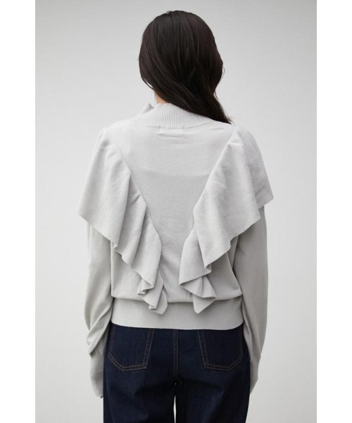 AZUL by moussy(アズールバイマウジー)/FRONT FRILL KNIT TOPS/img15