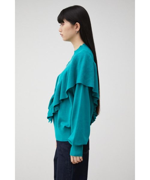 AZUL by moussy(アズールバイマウジー)/FRONT FRILL KNIT TOPS/img23