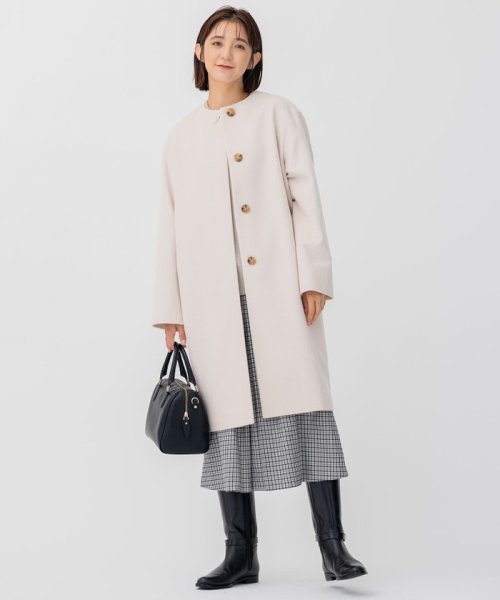 ウールカシミヤビーバー ノーカラー コート ウールカシミヤビーバー 品番 コート