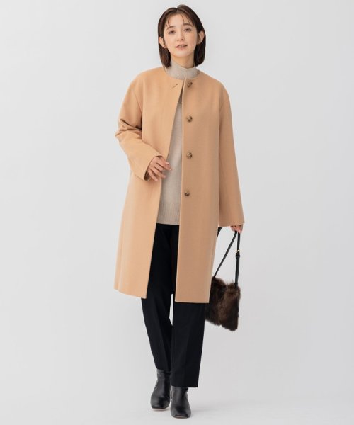 ウールカシミヤビーバー ノーカラー コート ウールカシミヤビーバー 品番 コート