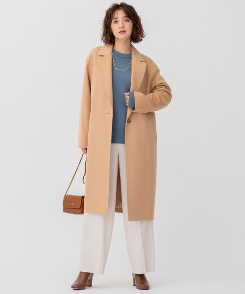 【CLASSY.1月号掲載】ウールカシミヤビーバー チェスターコート ウールカシミヤビーバー 品番 コート