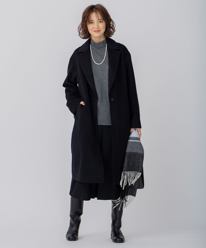 CLASSY.1月号掲載】ウールカシミヤビーバー チェスターコート