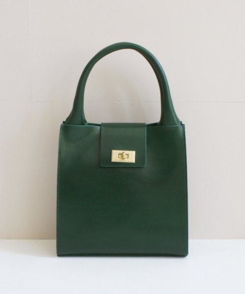 【TIDEWAY / タイドウェイ】MOSS METAL TWIST TOTE / モス メタルツイストトートバッグ ハンドバッグ 本革 牛革 TIDEWAY タイドウェイ