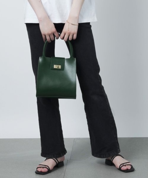 TIDEWAY(TIDEWAY)/【TIDEWAY / タイドウェイ】MOSS METAL TWIST TOTE / モス メタルツイストトートバッグ ハンドバッグ 本革 牛革 /img04