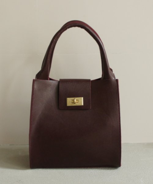 TIDEWAY(TIDEWAY)/【TIDEWAY / タイドウェイ】MOSS METAL TWIST TOTE / モス メタルツイストトートバッグ ハンドバッグ 本革 牛革 /img07