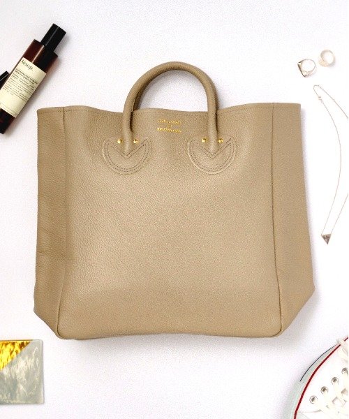 YOUNG＆OLSEN(YOUNG＆OLSEN)/【YOUNG&OLSEN / ヤングアンドオルセン】【大容量◎A4サイズ収納可能】EMBOSSED LEATHER TOTE M / レザー トート バッグ 牛/img02