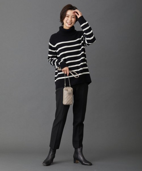 J.PRESS LADIES（LARGE SIZE）(J．プレス　レディス（大きいサイズ）)/【洗える】MERINO CASHMERE オフタートル ボーダー ニット/img04