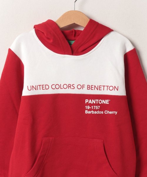 BENETTON (UNITED COLORS OF BENETTON BOYS)(ユナイテッド　カラーズ　オブ　ベネトン　ボーイズ)/キッズオーバーサイズカラーブロックストレッチスウェットフードパーカーB/img16