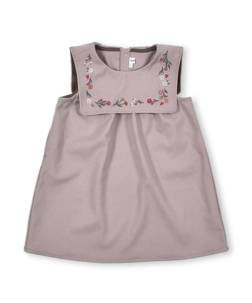 SLAP SLIP(スラップスリップ)/【 お揃い 】 セーラー カラー 花 刺繍 ジャンパースカート (90~130c/img04