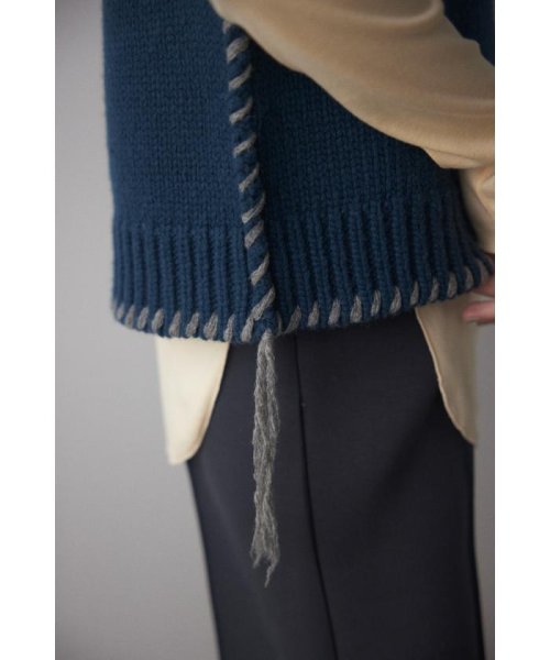 BLACK BY MOUSSY(ブラックバイマウジー)/hand knit stitch vest/img14