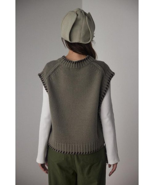 BLACK BY MOUSSY(ブラックバイマウジー)/hand knit stitch vest/img21