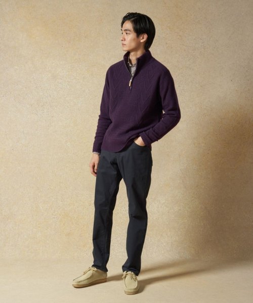 J.PRESS MENS(J．プレス　メンズ)/【Cash Lamb's Wool】ケーブルハーフジップ ニット/img07