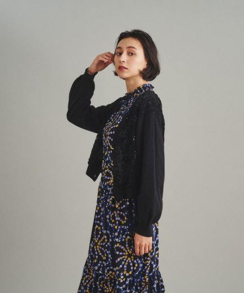 レース刺繍カーディガン 