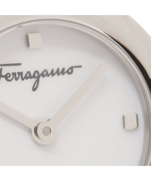 FERRAGAMO(フェラガモ)/フェラガモ 時計 レディース バリナ 22mm クォーツ ホワイト ブラウン FERRAGAMO SFHT01222 レザー/img08
