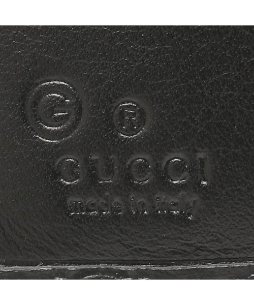 GUCCI(グッチ)/グッチ アウトレット 二つ折り財布 GGレザー ミニ財布 ブラック メンズ GUCCI 510318 BMJ1G 1000/img08