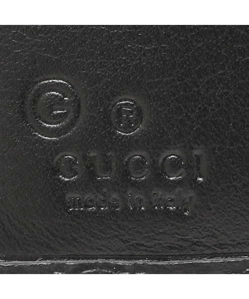 セール グッチ アウトレット 二つ折り財布 Ggレザー ミニ財布 ブラック メンズ Gucci Bmj1g 1000 グッチ Gucci Magaseek