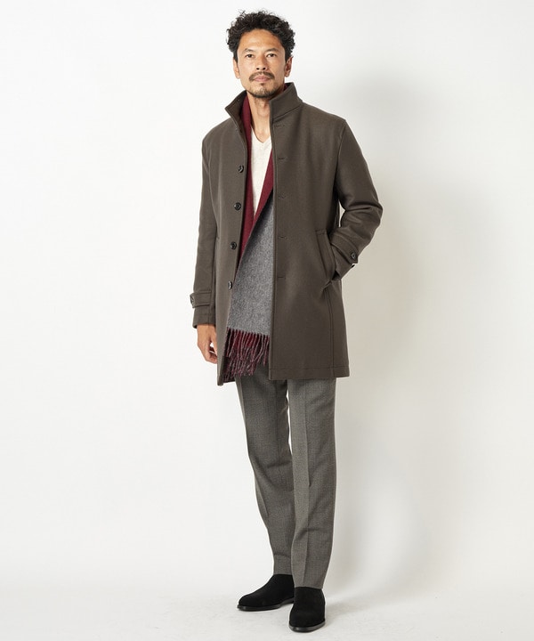 俳優 渡部篤郎さん着用】Bellandi ファインウールメルトンコート