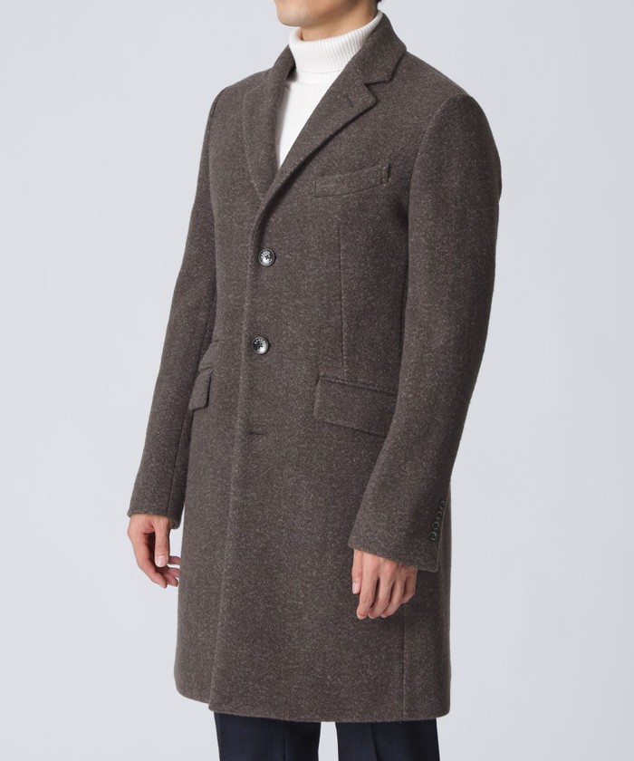 予約販売】圧縮ツイードチェスターコート(504937731)｜HANKYU MEN'S