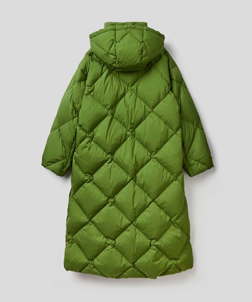 BENETTON (women)(ベネトン（レディース）)/【GREEN B】フード付きキルティングロングダウンコート/img19