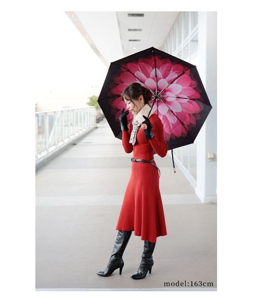Sawa a la mode(サワアラモード)/大輪の花咲く晴雨兼用折りたたみ傘/img13