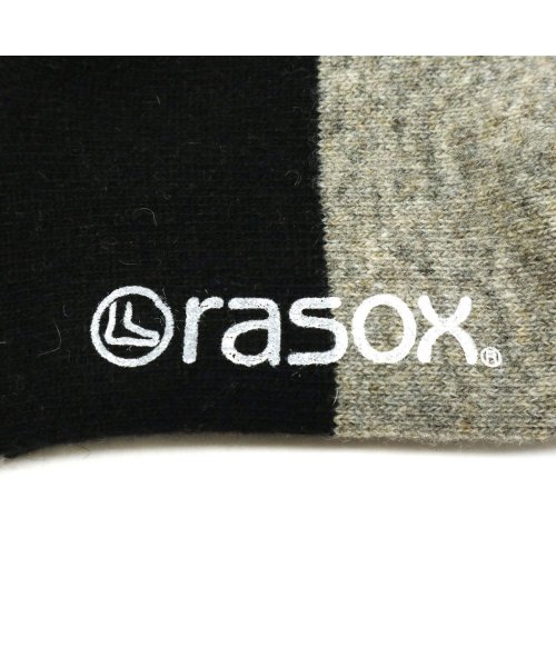 rasox(ラソックス)/ラソックス 靴下 暖かい rasox ブランド 28cm 大きい ビジネス プレゼント 日本製 クルー丈 マルチボーダーウール・クルー CA152CR03/img07