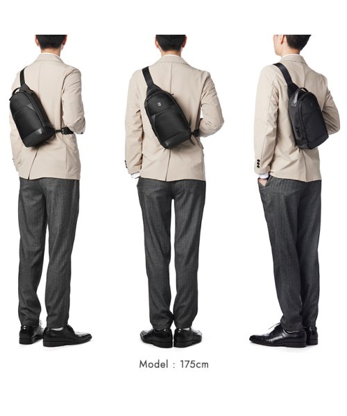 ビクトリノックス アロックスネロ スリングバッグ ワンショルダーバッグ 5L A5 Victorinox Alox Nero 611808 Alox ネロ ｜約 隠しセキュリティ