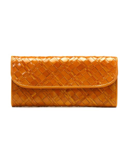 ダコタ 長財布 Dakota アロマティコ 財布 ギャルソン 小銭入れ かぶせ フラップ 本革 レザー 革 ロングウォレット メッシュ 軽量 0030823 ×1└