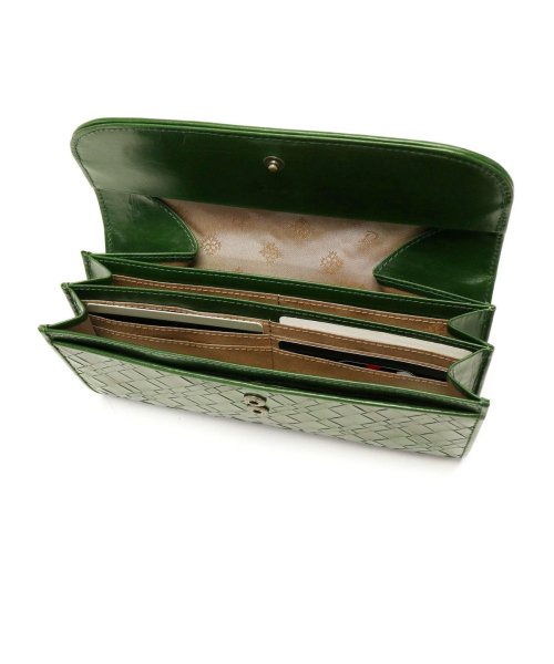 ダコタ 長財布 Dakota アロマティコ 財布 ギャルソン 小銭入れ かぶせ フラップ 本革 レザー 革 ロングウォレット メッシュ 軽量 0030823 ×1└