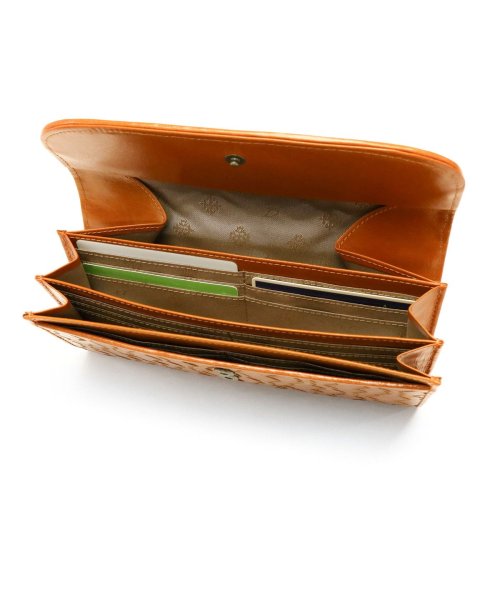 ダコタ 長財布 Dakota アロマティコ 財布 ギャルソン 小銭入れ かぶせ フラップ 本革 レザー 革 ロングウォレット メッシュ 軽量 0030823 ×1└