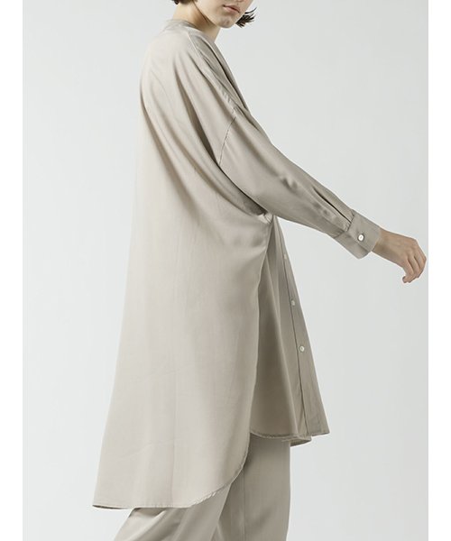 mizuiro ind R/Tスタンドカラーシャツ 