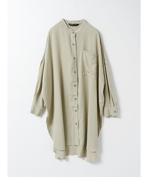 mizuiro ind R/Tスタンドカラーシャツ 