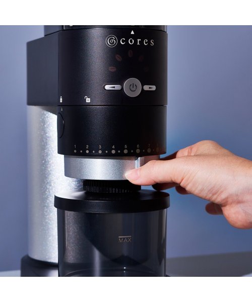 Cores(コレス)/【日本正規品】コレス 電動コーヒーミル Cores コーングラインダー コーン式グラインダー コーン式 コーヒーミル コーヒー ドリップ 無段階調節 C330/img02
