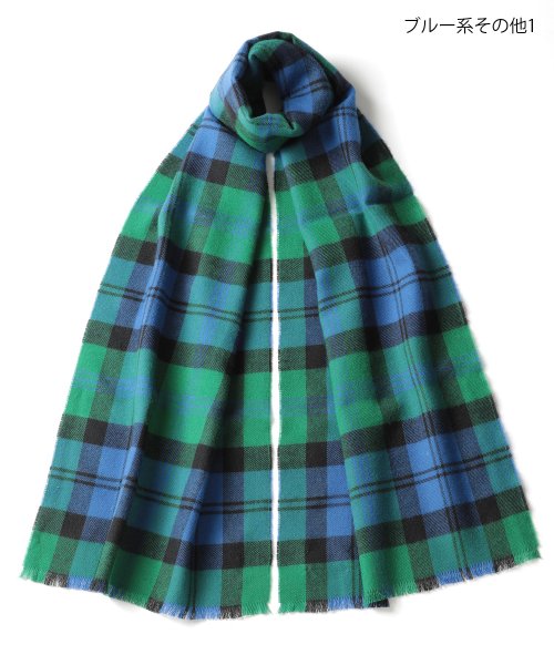 Johnstons(ジョンストンズ)/【Johnstons / ジョンストンズ】タータン チェック 無地 ストール / マフラー WD000446AW22　PLAIN/TARTAN メリノウール/img19