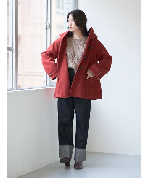 未使用に近い 美品 クリアインプレッション 3WAYコート ダッフル M 