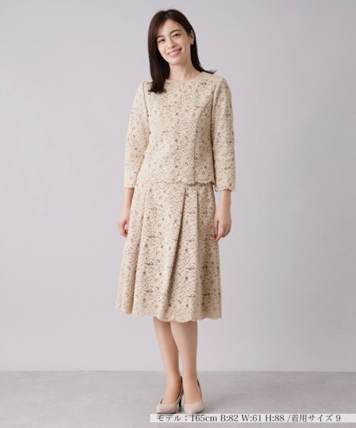 【セレモニー】レースブラウススーツ 