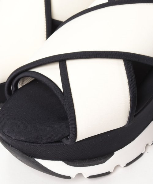 マルニ MARNI サンダル テックファブリック クリスクロスウェッジサンダル 