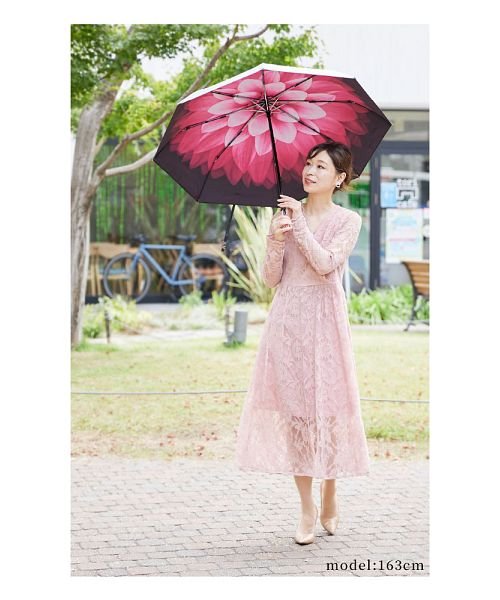 Sawa a la mode(サワアラモード)/大輪の花咲く晴雨兼用折りたたみ傘/img07