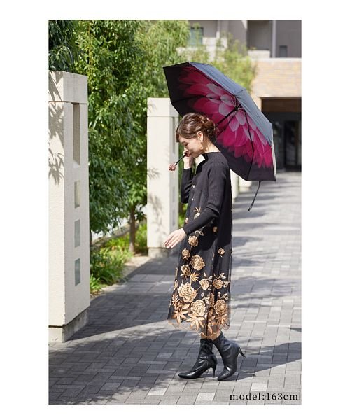 Sawa a la mode(サワアラモード)/大輪の花咲く晴雨兼用折りたたみ傘/img10
