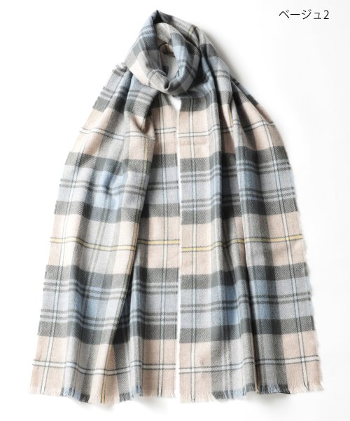 Johnstons(ジョンストンズ)/【Johnstons / ジョンストンズ】タータン チェック 無地 ストール / マフラー WD000446AW22　PLAIN/TARTAN メリノウール/img28